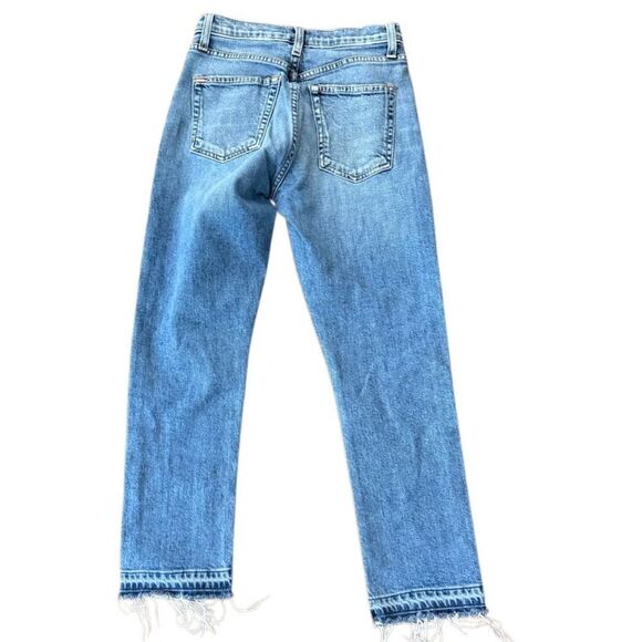 AO.LA Alice + Olivia Jeans Amazing High Rise Girlfriend Slim Best Intentions 25 - Picture 3 of 9